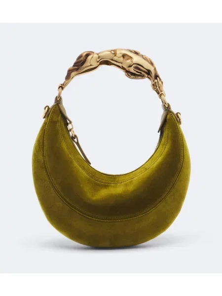 Colier Chloé de catifea verde
