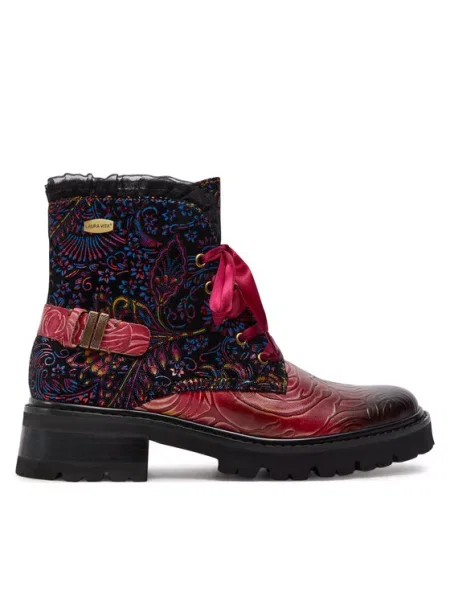 Ботинки Laura Vita бордовые