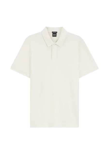 Tricou polo Boss cu imprimeu geometric din jacard