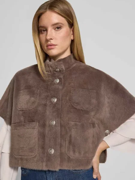 Kurtka w kroju regular fit ze sztucznego futra Monari
