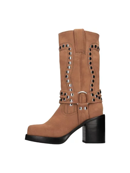 Buty do kostki Jeffrey Campbell skórzane brązowe