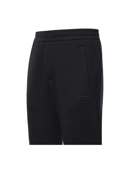 Spodnie dresowe Emporio Armani z logo czarne