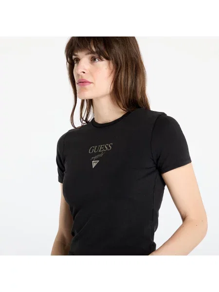 Тениска GUESS Originals Go Vintage Baker T-Shirt Jet Black Multi S черно