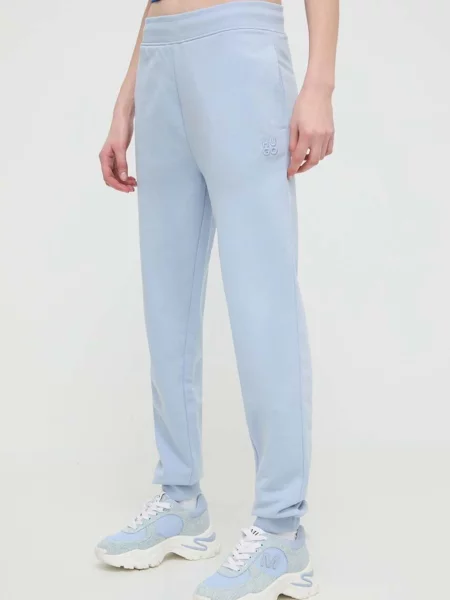 Спортивні штани HUGO однотонні фіолетовий