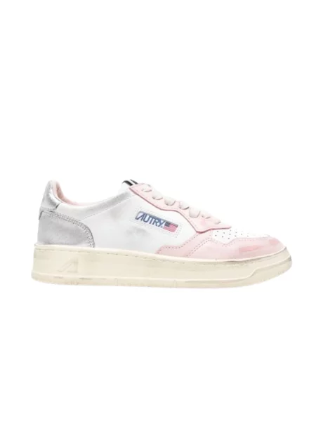 Sneakersy Autry skórzane retro białe
