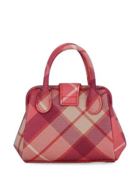 Καρό τσάντα shopper Vivienne Westwood ροζ
