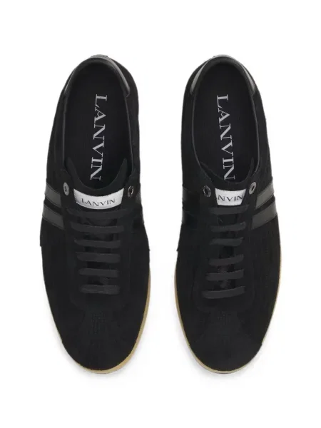 Sneakerși Lanvin cu autograf negru