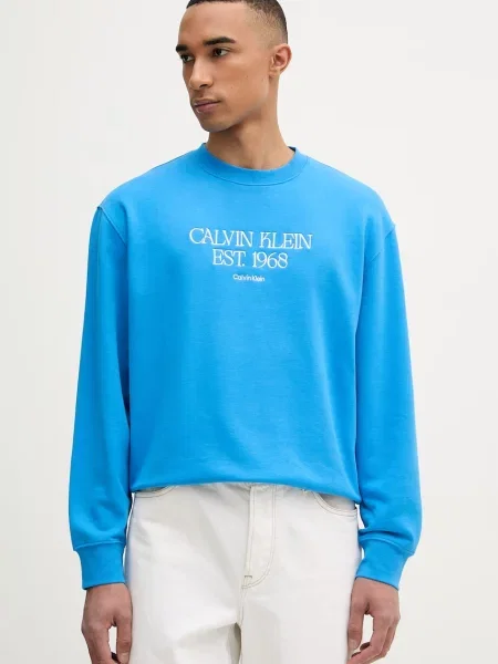 Calvin Klein Jeans mikina pánska modrá