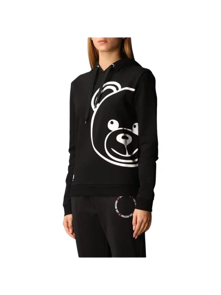 Bluza z kapturem Moschino z kapturem czarna