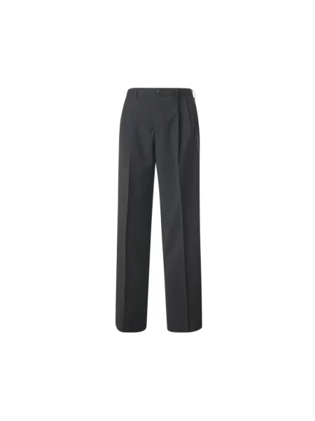 Spodnie Emporio Armani wełniane czarne