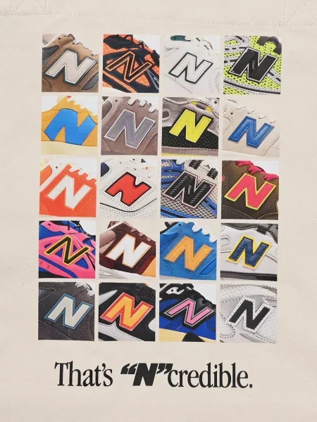 Сумка шопер New Balance бежева