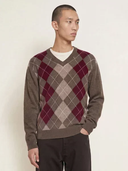Sweter Otto rot fioletowy