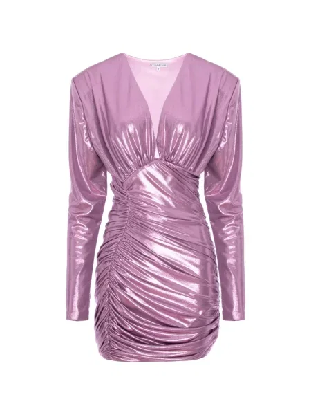 Rochie mini Cuanna cu volane violet