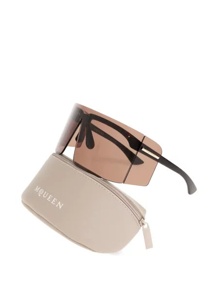 Sunčane naočale Alexander Mcqueen Eyewear s autogramom smeđa