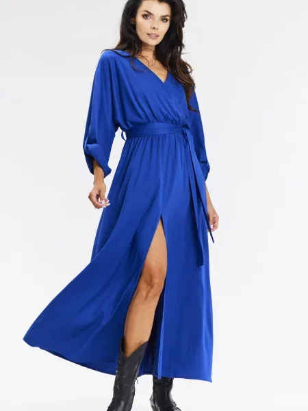 Sukienka Awama garniturowa niebieska