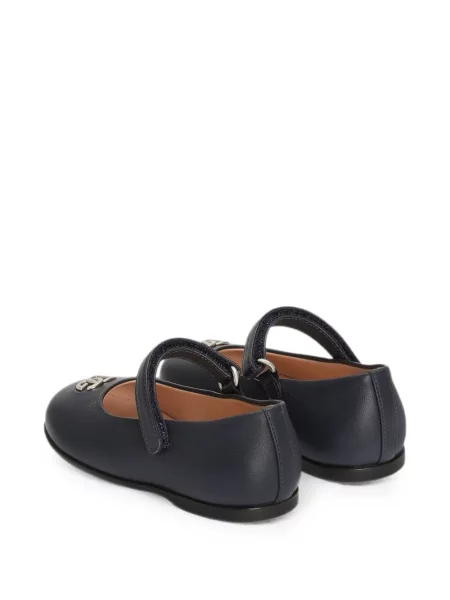 Balerinki dziecięce Dolce And Gabbana niebieskie