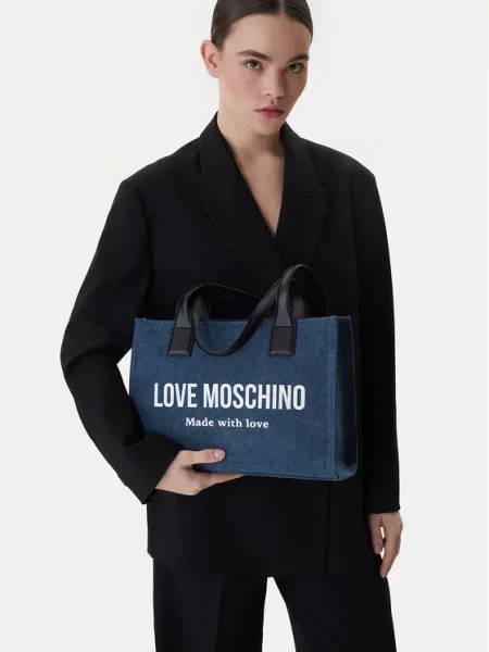 LOVE MOSCHINO Дамска чанта син
