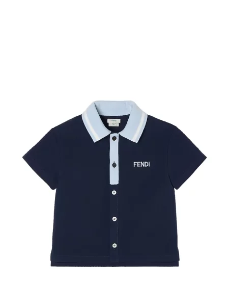 Koszula dziecięca Fendi niebieska