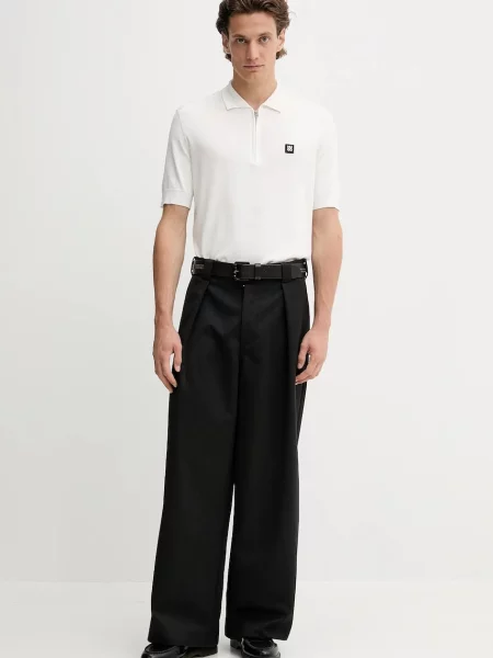 Однотонное поло Hugo бежевое