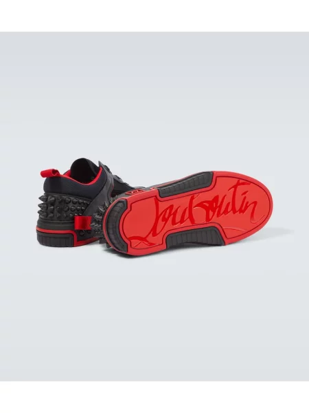 Kožené tenisky Christian Louboutin čierna