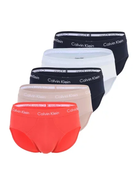 Calvin Klein Underwear Slip bej / albastru închis / portocaliu alb