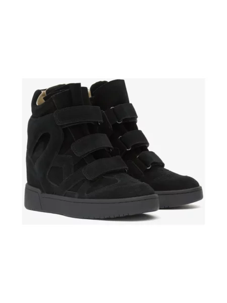 Sneakersy Isabel Marant skórzane czarne