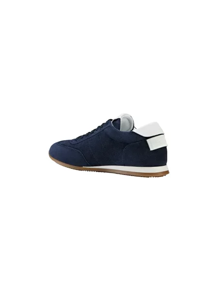 Lniane sneakersy Bogner niebieskie
