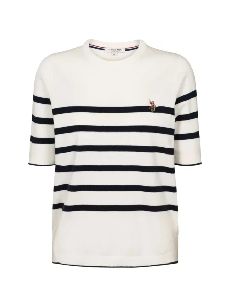 U.S. POLO ASSN. Svetr Maiken Short bílá