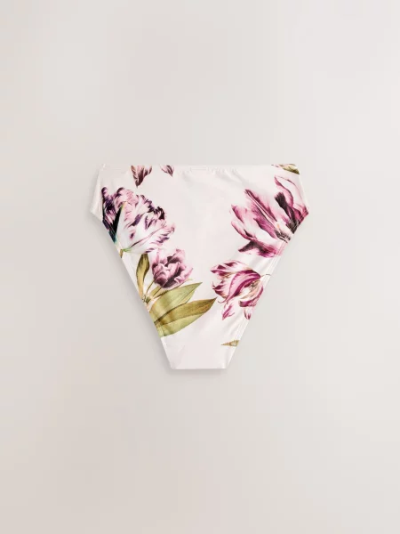 Next Slip costum de baie crem / kaki / lila / pal roz