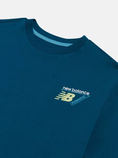 Дитяча Футболка New Balance Running Graphic синій