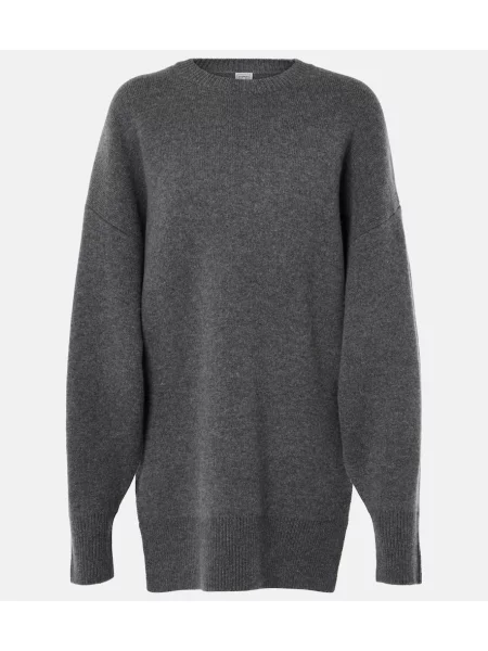 Вълнен пуловер Toteme черно