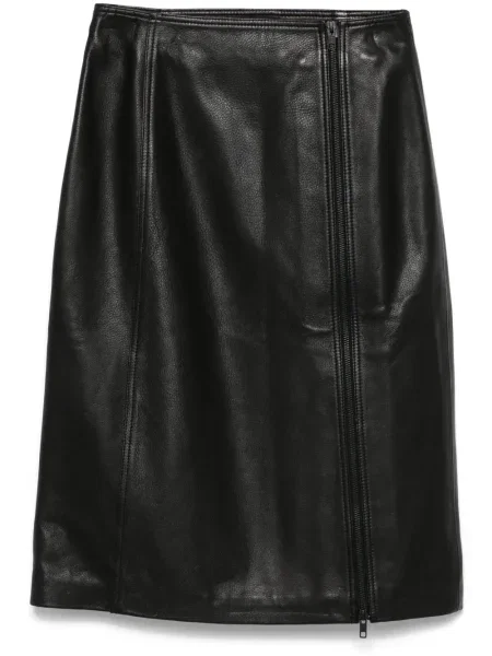 Fustă midi Manokhi până la genunchi negru