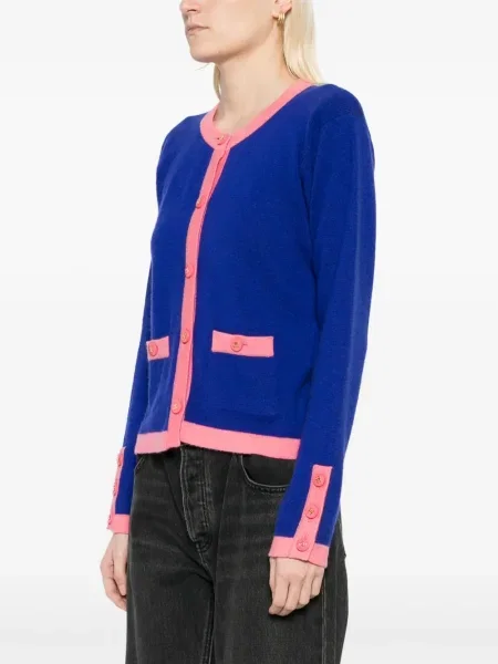 Dlouhý kardigan Chanel Pre-owned modrý