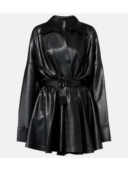 Prozorna obleka Norma Kamali črna