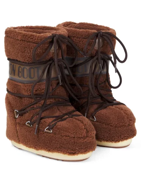 Gyerek fleece melegítő felső Moon Boot barna
