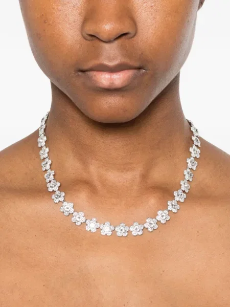 Colier Swarovski cu model floral