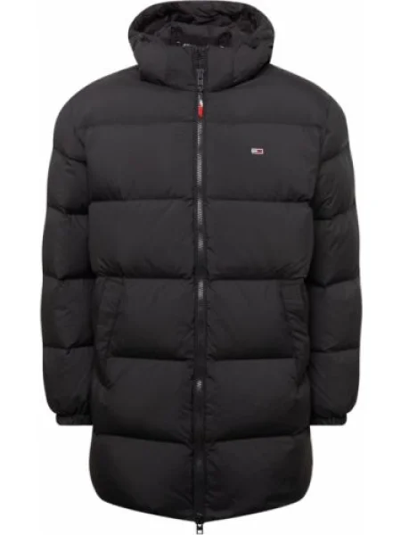 Tommy Jeans De puf geacă ESSENTIAL negru