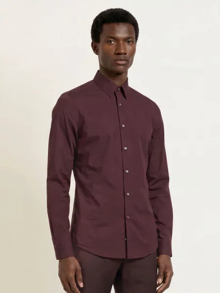Tiger Of Sweden Košile Filbrodie Extra Slim Fit tmavě fialová