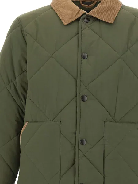 Matlasat scurt geacă Barbour verde