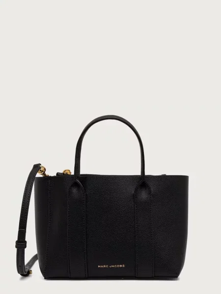 MARC JACOBS geantă crossbody pentru femei din piele SMALL WORK TOTE negru