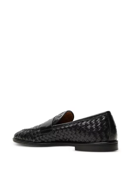 Pantofi loafer Chuckies din piele negru