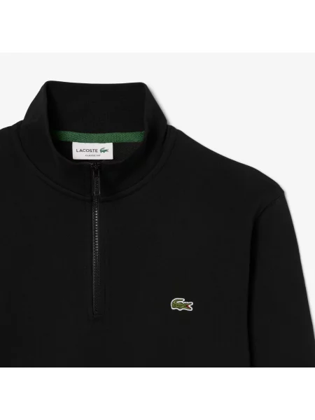 Lacoste Rozpinana Bluza Polarowa Ze Stójką czarny