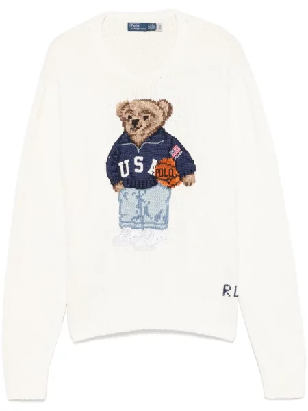 Șosete Polo Ralph Lauren din piele de căprioară lungi cu imagine albastru