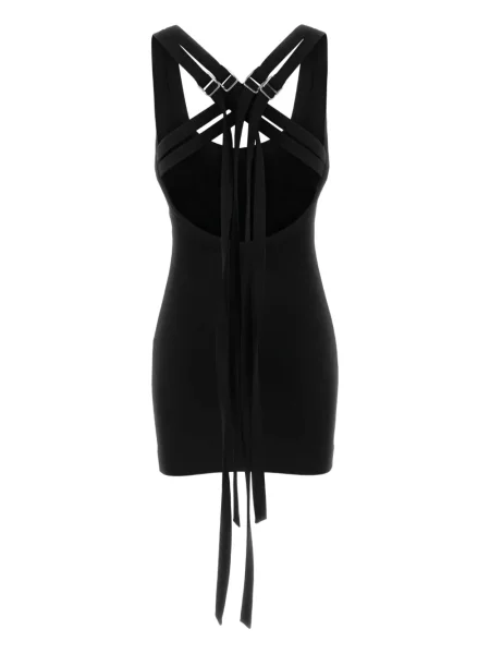Rochie The Attico din jerseu de costum negru
