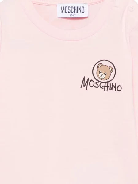 Koszulka dziecięca Moschino różowa