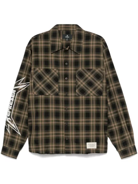 Риза Represent кафяво