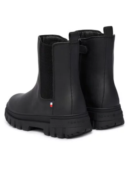 Škornji Tommy Hilfiger M črna