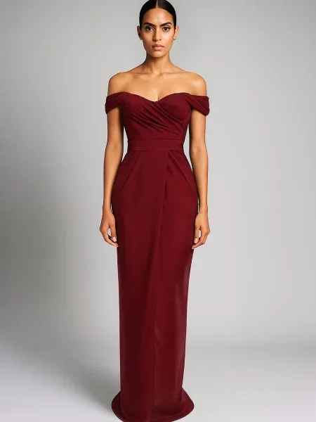 Acob a porter Rochie de seară burgundy roșu