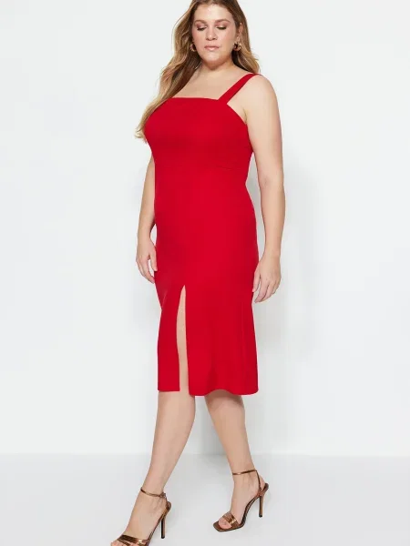 Rochie Trendyol țesută roșu