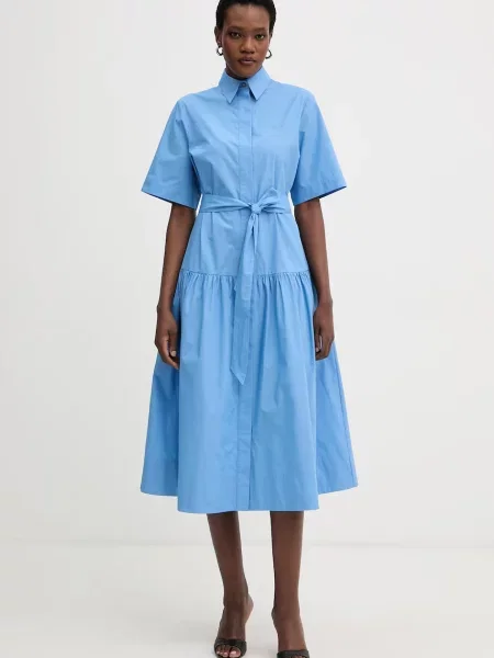 Karl Lagerfeld sukienka koszulowa niebieska
